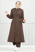 Arma Detailed Hijab Team 9115PL940-M Coffee - Thumbnail