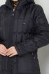 Arma Detailed Quilting Coat 7003ZNR1012-M Black - Thumbnail