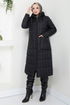 Arma Detailed Quilting Coat 7003ZNR1012-M Black - Thumbnail