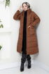 Arma Detailed Quilting Coat 7003ZNR1012-M Taba - Thumbnail