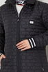 Arma Detailed Swollen Coat 7004ZNR1012-M Black - Thumbnail