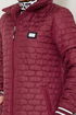 Arma Detailed Swollen Coat 7004ZNR1012-M Burgundy - Thumbnail