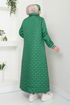 Arma Detailed Swollen Coat 7004ZNR1012-M Emerald - Thumbnail