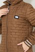 Arma Detailed Swollen Coat 7004ZNR1012-M Taba - Thumbnail