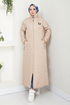 Arma Detailed Swollen Coat 7004ZNR1012-M The Stone - Thumbnail