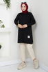 Arma Detailed Tunic 727OZR1047-M Black - Thumbnail