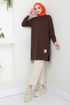 Arma Detailed Tunic 727OZR1047-M Coffee - Thumbnail