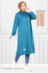 Arma Details Hijab Tunika 2684AYD969-M Öl - Thumbnail