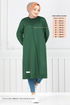 Arma Details Hijab Tunika 2684AYD969-M Smaragde - Thumbnail