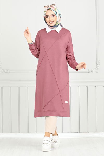 MRV A.Y.D. - Arma Detay Tunik 2696AYD969-M Gül Kurusu