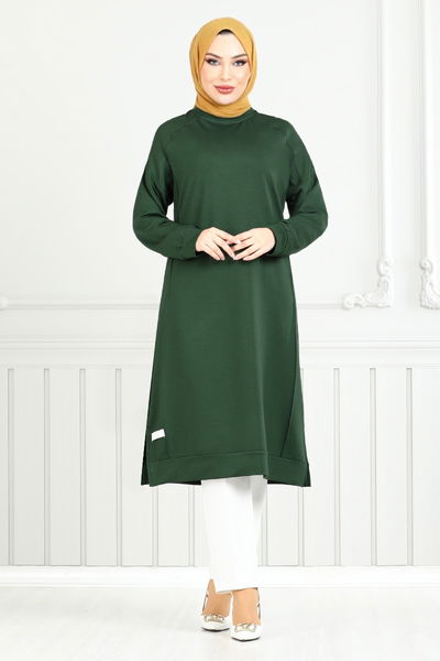 MRV A.Y.D. - Armalı Tesettür Tunik 2697AYD969-M Zümrüt