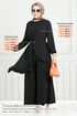 Asymmetric Cutting Hijab Team 4743ZNK903-M Black - Thumbnail