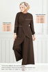 Asymmetric Cutting Hijab Team 4743ZNK903-M Coffee - Thumbnail