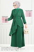Asymmetric Cutting Hijab Team 4743ZNK903-M Emerald - Thumbnail
