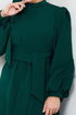 Balloon Sleeves Hijab Evening dress 5527END900-M Emerald - Thumbnail
