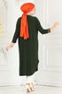 Basic Sandy Tunik 2002MEY846-MS Haki - Thumbnail