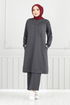 Bead Detailed Double Team 2587SL890-M Anthracite - Thumbnail
