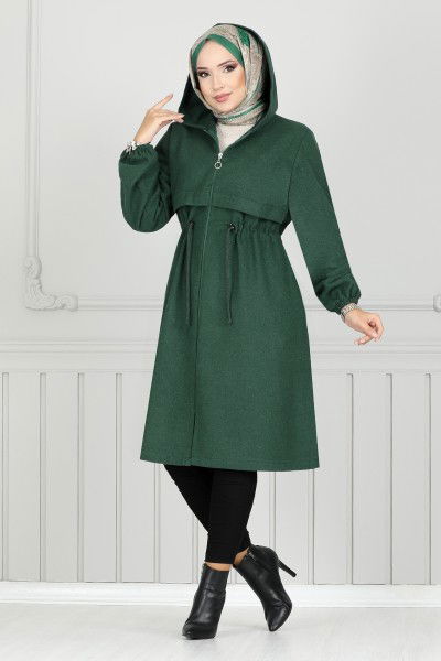 MRV B.G.S. - Beli Bağcıklı Kaşe Kap 0503BGS895-M Zümrüt