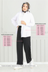 Béli Caoutchouté Pantalon 0006MR1077-L Noir - Thumbnail