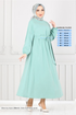 Béli Caoutchouté Robe 012MR1077-L Menthe - Thumbnail