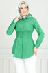 Béli Caoutchouté Tunique 403ÉVO1065-M Benetton Vert - Thumbnail