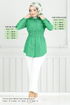 Béli Caoutchouté Tunique 403ÉVO1065-M Benetton Vert - Thumbnail