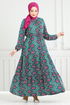 Béli Lacé À Motifs Robe Numéro de pièce 1137BGS895-M Huile - Thumbnail
