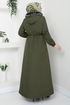 Béli Lacé Bondit Manteau Numéro de pièce 7006ZNR1012-M Kaki - Thumbnail