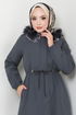 Beli Laced Up Bondit Coat 7006ZNR1012-M Anthracite - Thumbnail