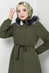 Beli Laced Up Bondit Coat 7006ZNR1012-M Khaki - Thumbnail