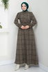 Beli Laced Up Winter Dress 8076UKB929-M Vision - Thumbnail