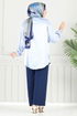 Beli Lastikli Aerobin Pantolon 4053PM1063-M Laci - Thumbnail