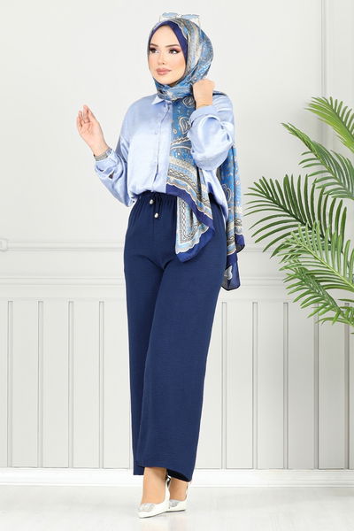 MRV P.M. - Beli Lastikli Aerobin Pantolon 4053PM1063-M Laci