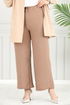 Beli Lastikli Aerobin Pantolon 4053PM1063-M Latte - Thumbnail