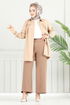 Beli Lastikli Aerobin Pantolon 4053PM1063-M Latte - Thumbnail