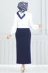 Beli Lastikli Kalem Etek 101HBS856-MS Laci - Thumbnail