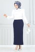 Beli Lastikli Kalem Etek 101HBS856-MS Laci - Thumbnail