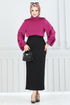 Beli Lastikli Kalem Etek 101HBS856-MS Siyah - Thumbnail