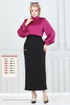 Beli Lastikli Kalem Etek 101HBS856-MS Siyah - Thumbnail