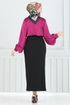 Beli Lastikli Kalem Etek 101HBS856-MS Siyah - Thumbnail