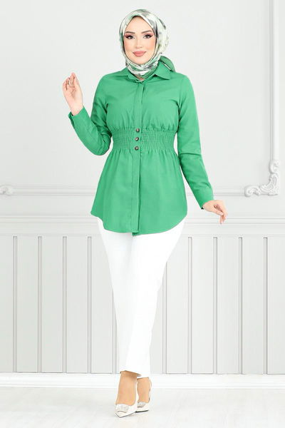 MRV E.V.O. - Beli Lastikli Tunik 403EVO1065-M Benetton Yeşili