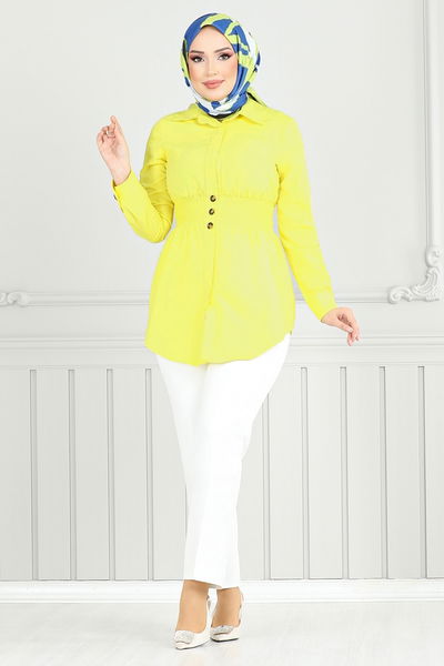 MRV E.V.O. - Beli Lastikli Tunik 403EVO1065-M Sarı