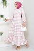 Beli Rubberized Hijab Dress 1515HBS932-M Pink - Thumbnail