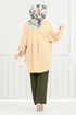 Beli Rubberized Pants 0006MR1077-M Khaki - Thumbnail