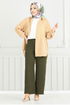 Beli Rubberized Pants 0006MR1077-M Khaki - Thumbnail