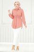 Beli Rubberized Tunic 403EVO1065-M Salmon - Thumbnail