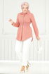 Beli Rubberized Tunic 403EVO1065-M Salmon - Thumbnail