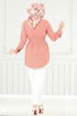 Beli Rubberized Tunic 403EVO1065-M Salmon - Thumbnail