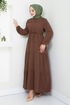 Beli Tünelli Kleid 2423HBS932-M Kaffee - Thumbnail