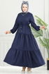 Beli Tünelli Sofia Elbise 025MR1077-M Laci - Thumbnail